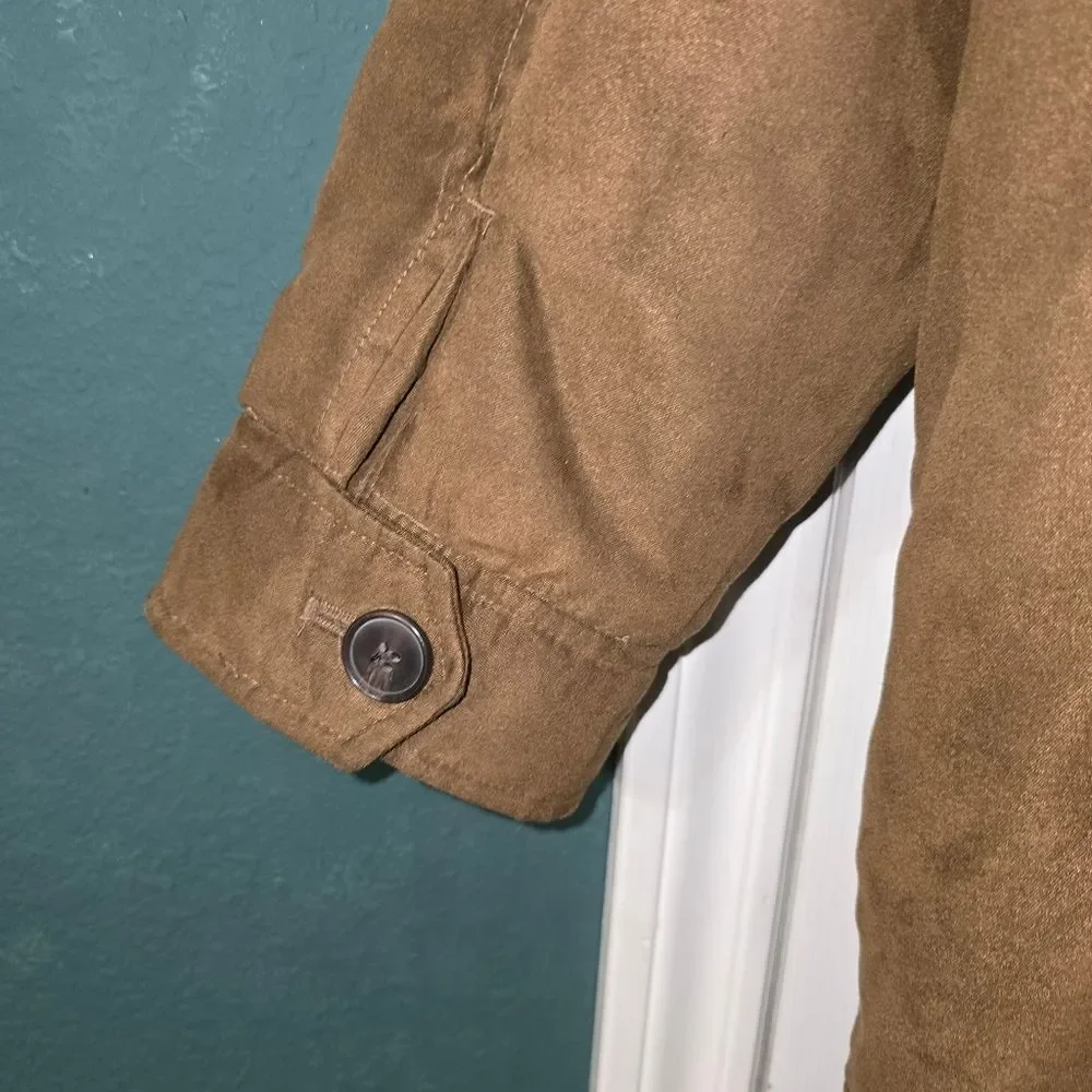 EUC VTG Weatherproof Men's Brown Jacket | Size Large | Faux Suede Winter Jacket